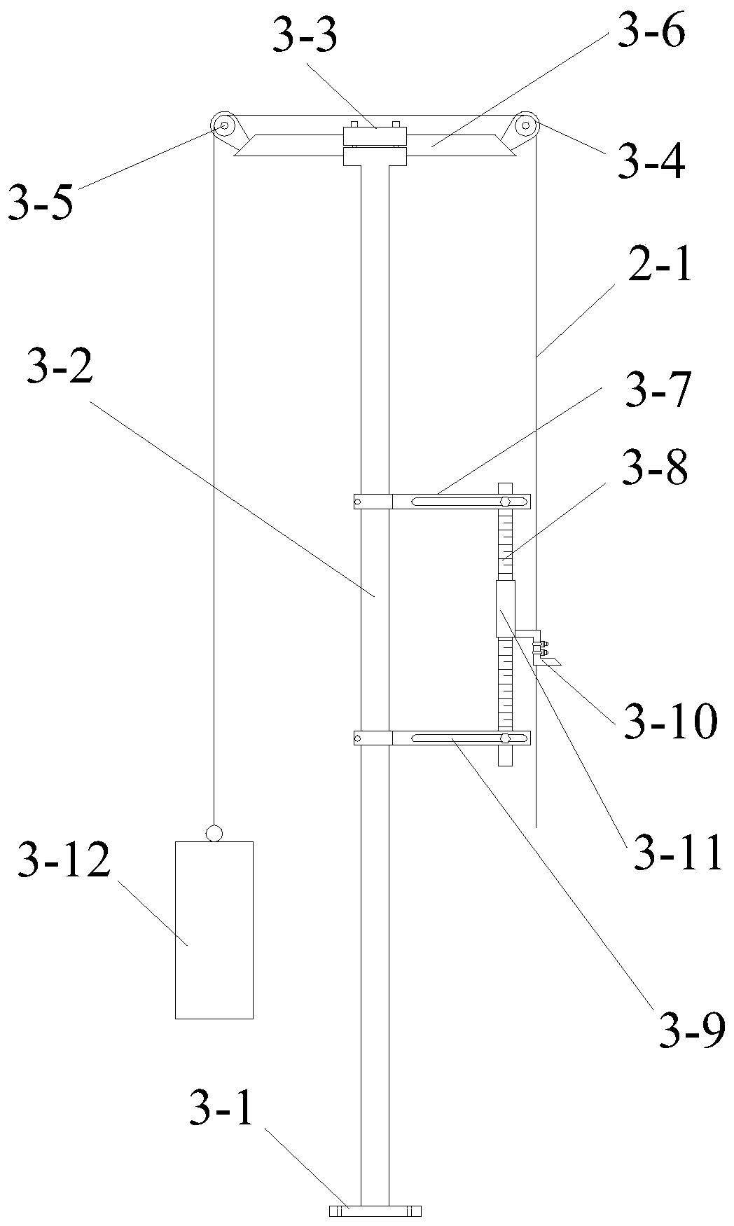 In-situ soil body layered settlement monitoring device and method