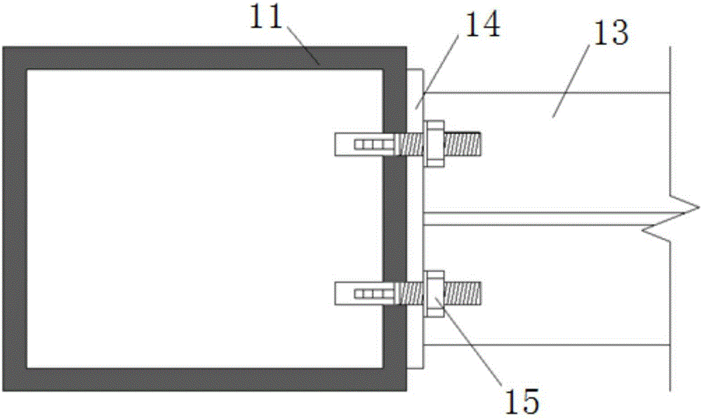 Steel pipe column and steel beam end plate connecting joint adopting single-face connecting bolts