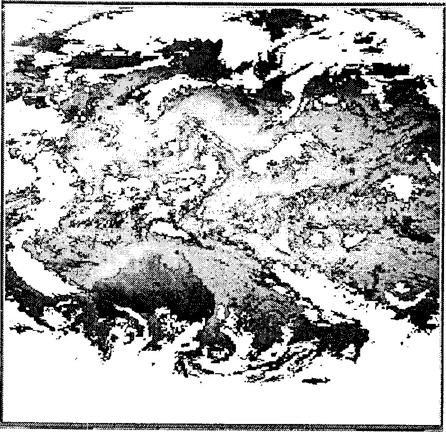 Typhoon center positioning method based on embedded type concealed Markov model and cross entropy