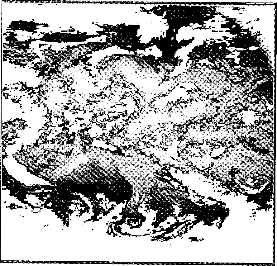 Typhoon center positioning method based on embedded type concealed Markov model and cross entropy