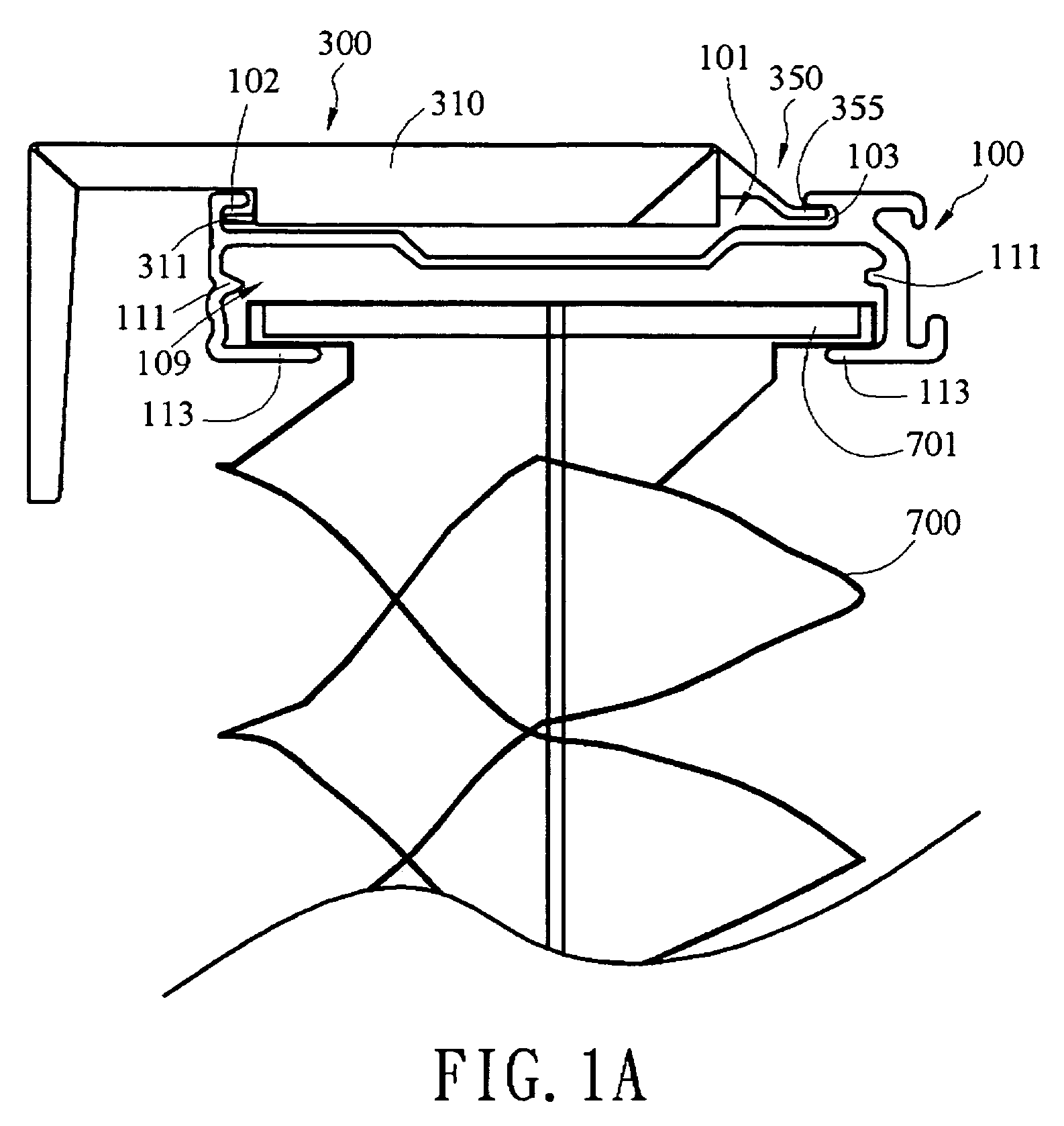 Bracket and head rail assembly