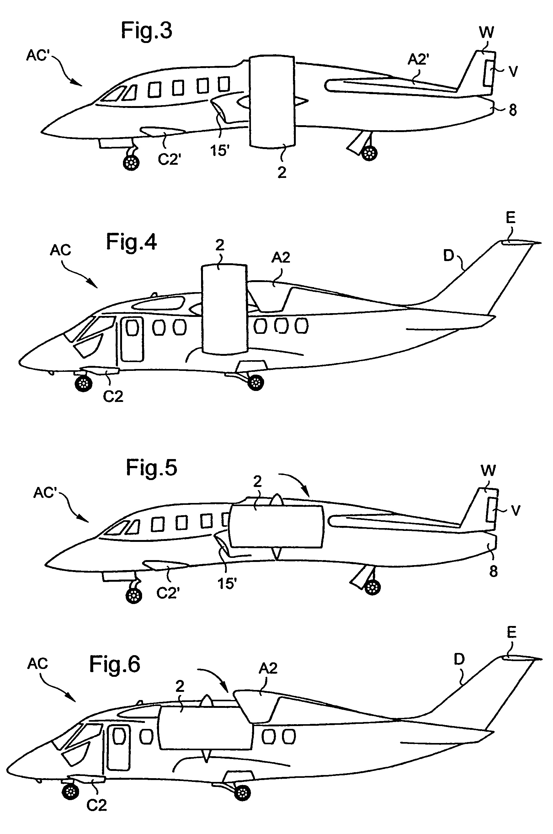 Convertible aircraft provided with two tilt fans on either side of the fuselage, and with a non-tilting fan inserted in the fuselage