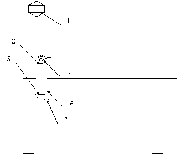 Self-service retail device with pulley mechanism