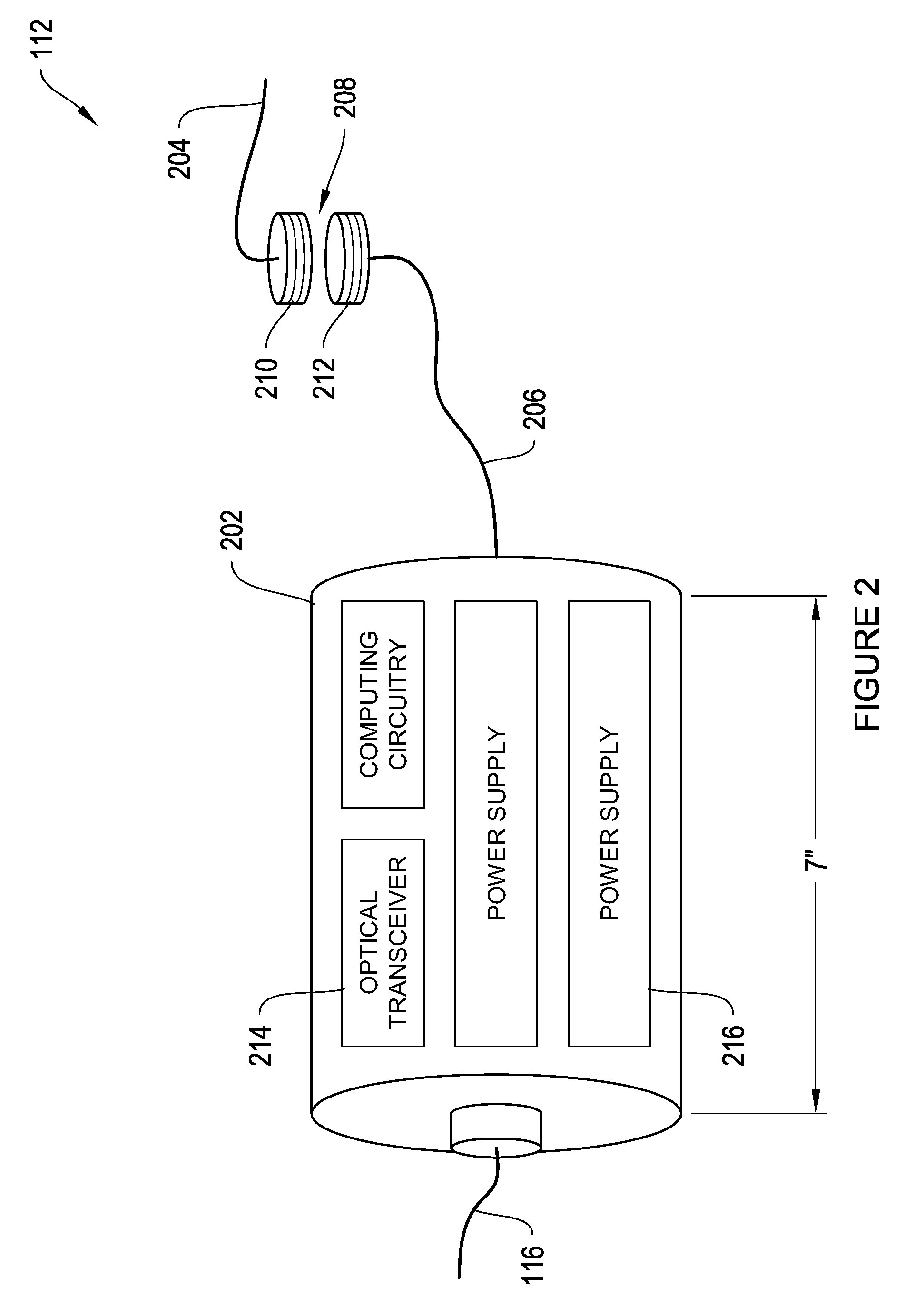 Fiber optic observatory link for medium bandwidth data communication