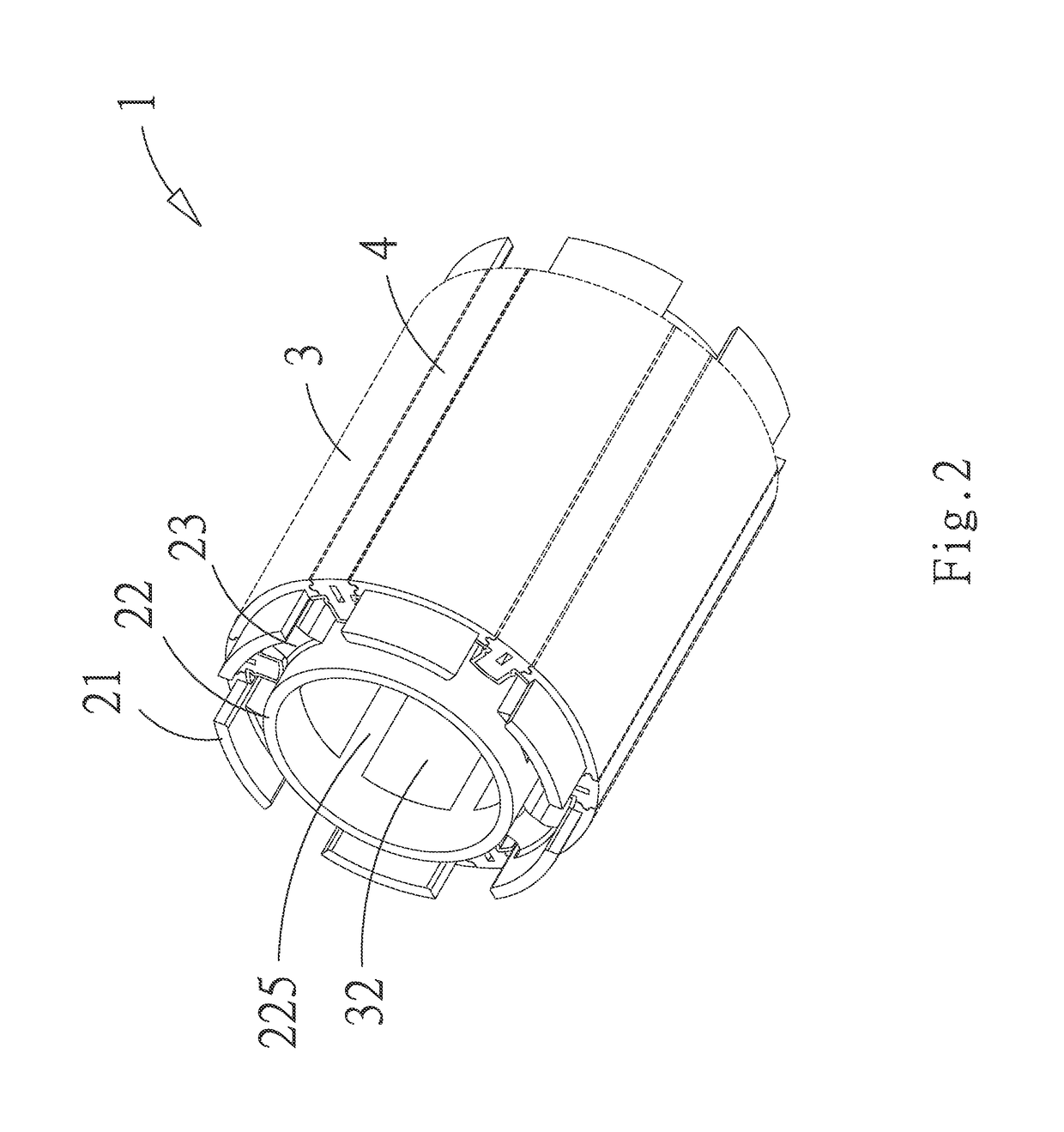 Motor stator device with simple coil-winding structure