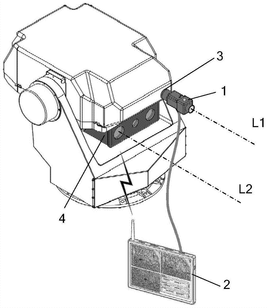 A fast detection method and device for optical axis deviation of photoelectric imaging system