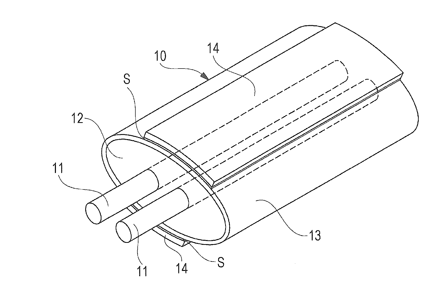 Differential signal transmission cable