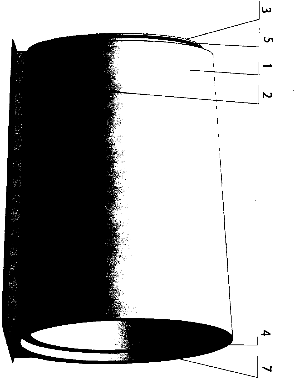 Novel high-load abnormal-shaped PCCP (prestressed concrete cylinder pipe) and manufacturing method