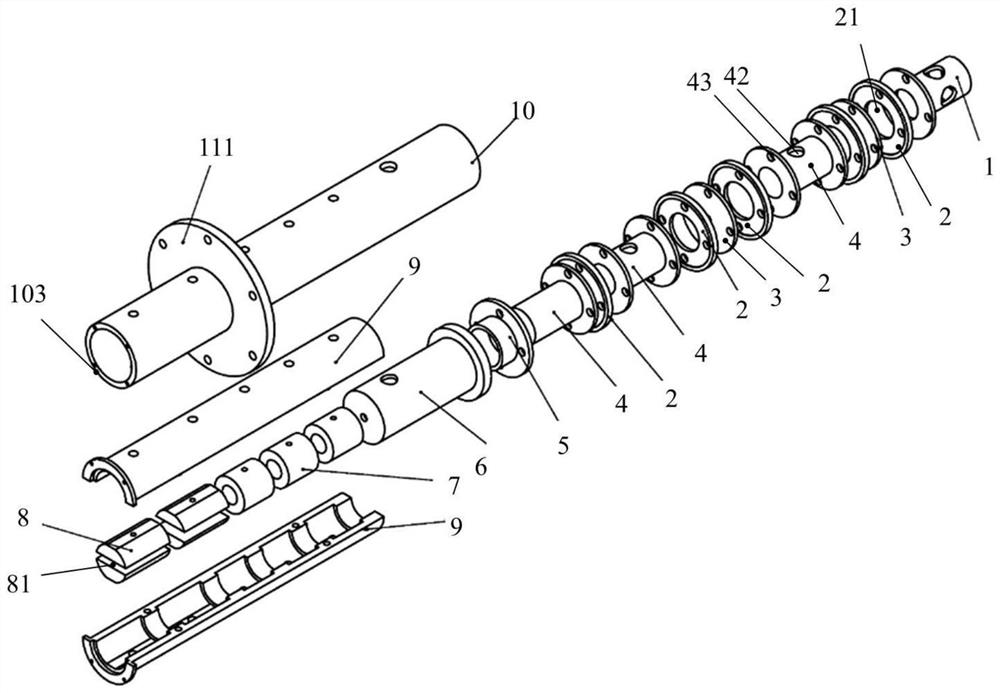 Ion beam focusing ion transmission device