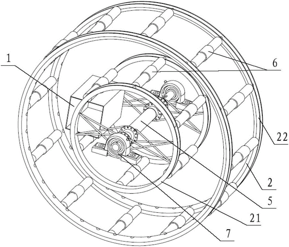 Large article storing and taking device