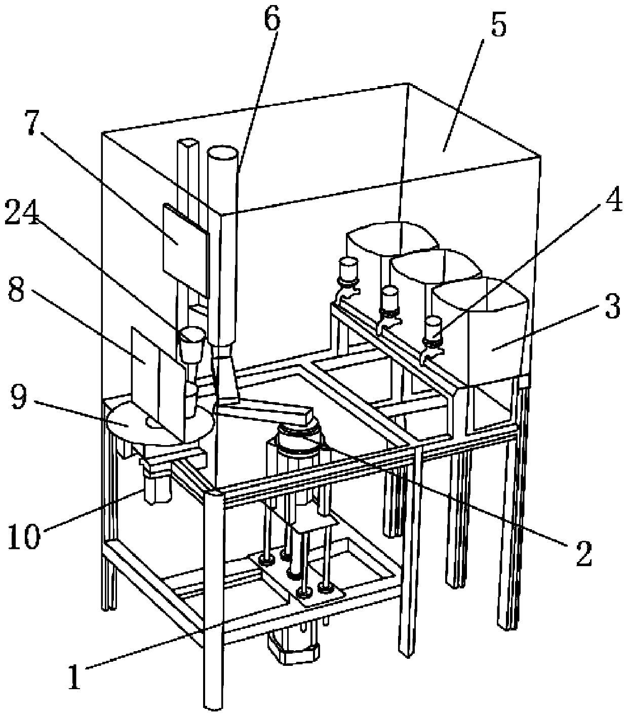 Automatic beverage blending and selling robot