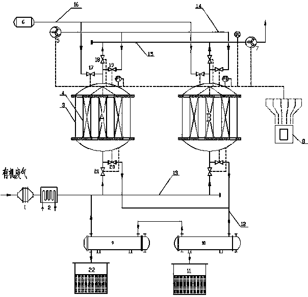 Electrified heating regenerated active carbon adsorption purification system and electrified heating regenerated active carbon adsorption purification method