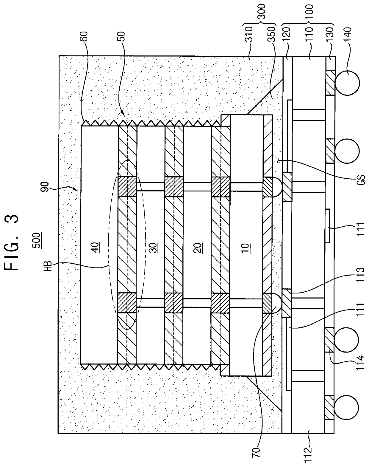 Die stack structure, semiconductor package having the same and method of manufacturing the same