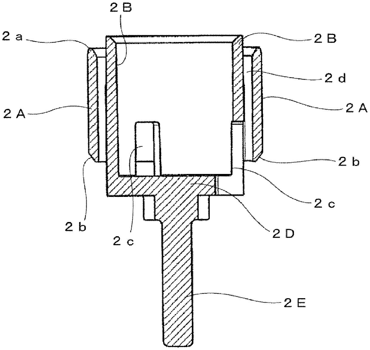 Hot and cold water mixing faucet