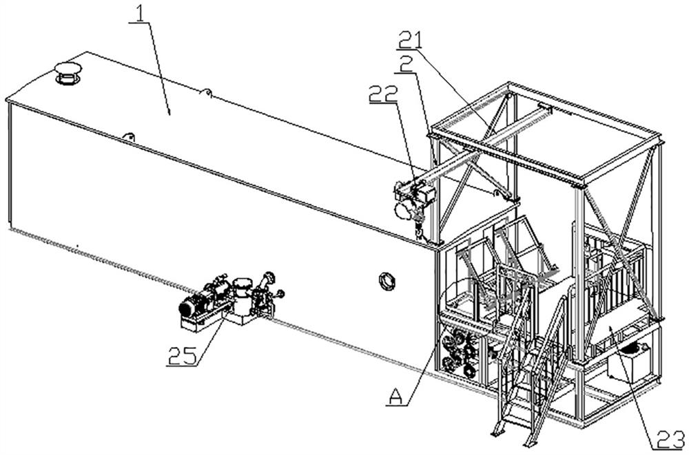 Improved asphalt dumping melting equipment