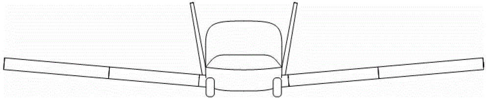 Three-section double folding wing