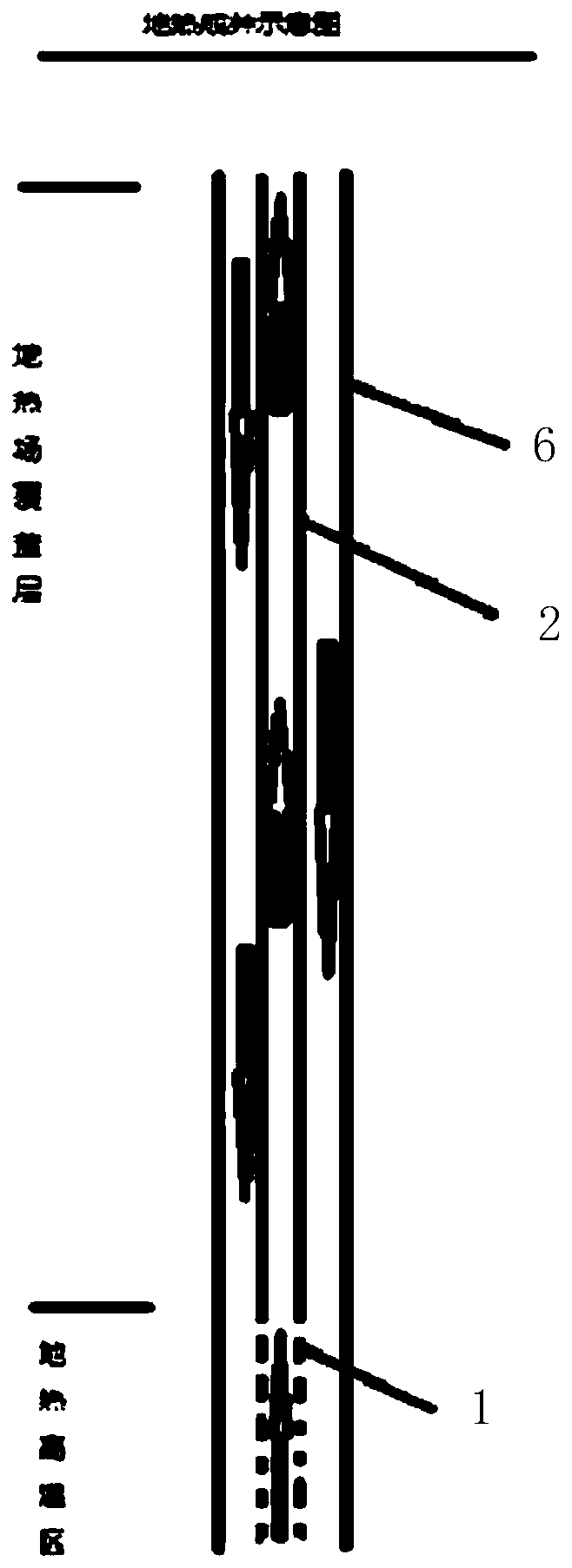 Integrated geothermal well single-hole extraction and charging heat exchange method and equipment