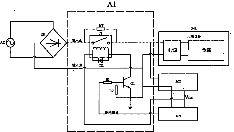 Surging current suppression method