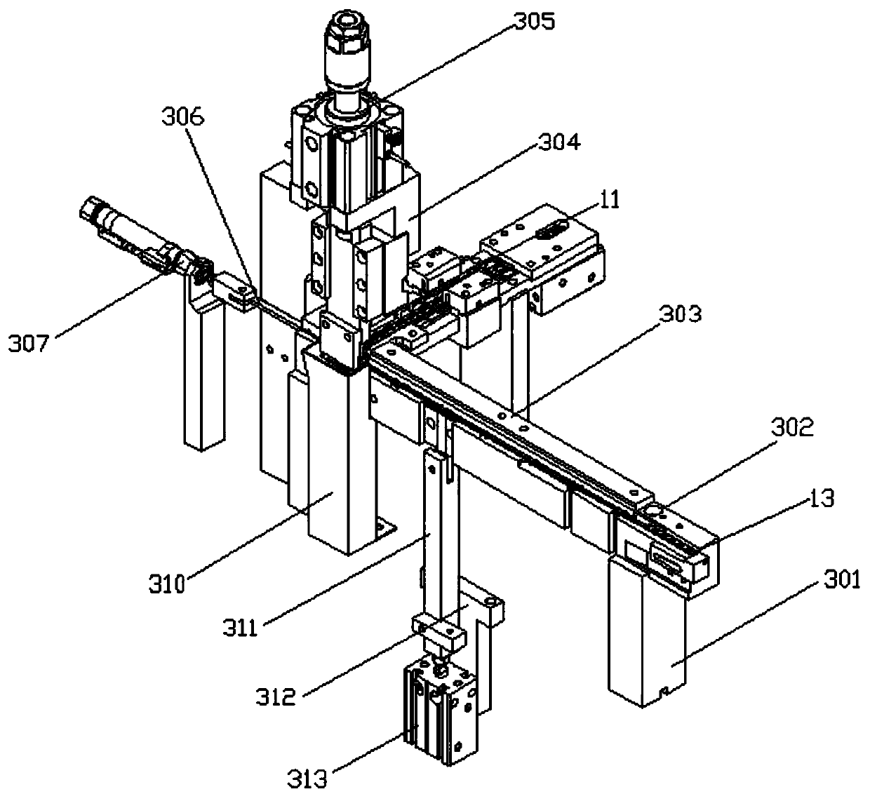 A usb female head automatic assembly machine