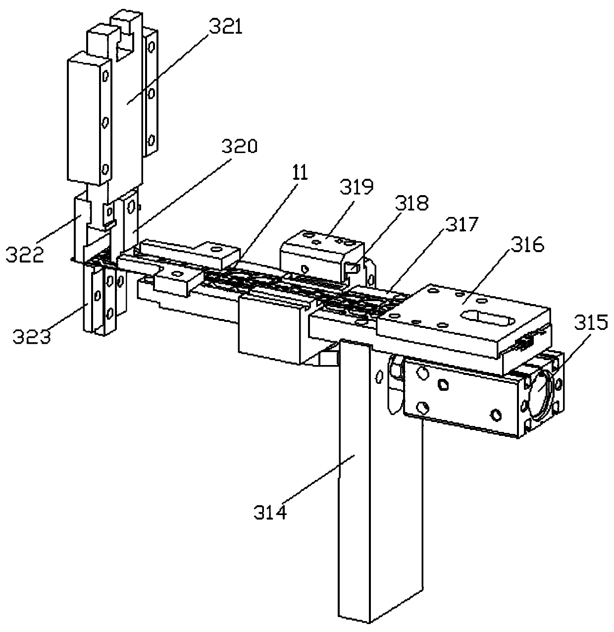 A usb female head automatic assembly machine