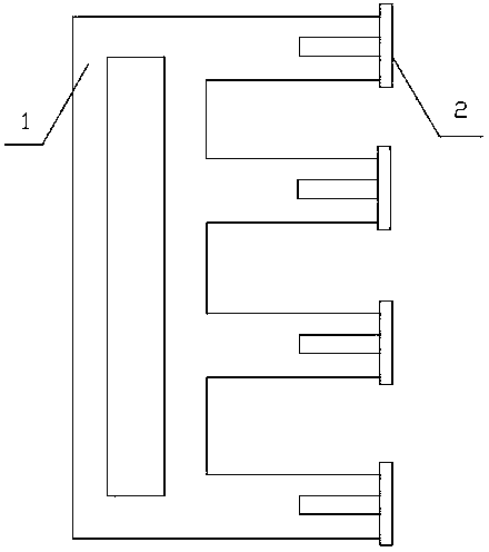 Four-line grid drawing device