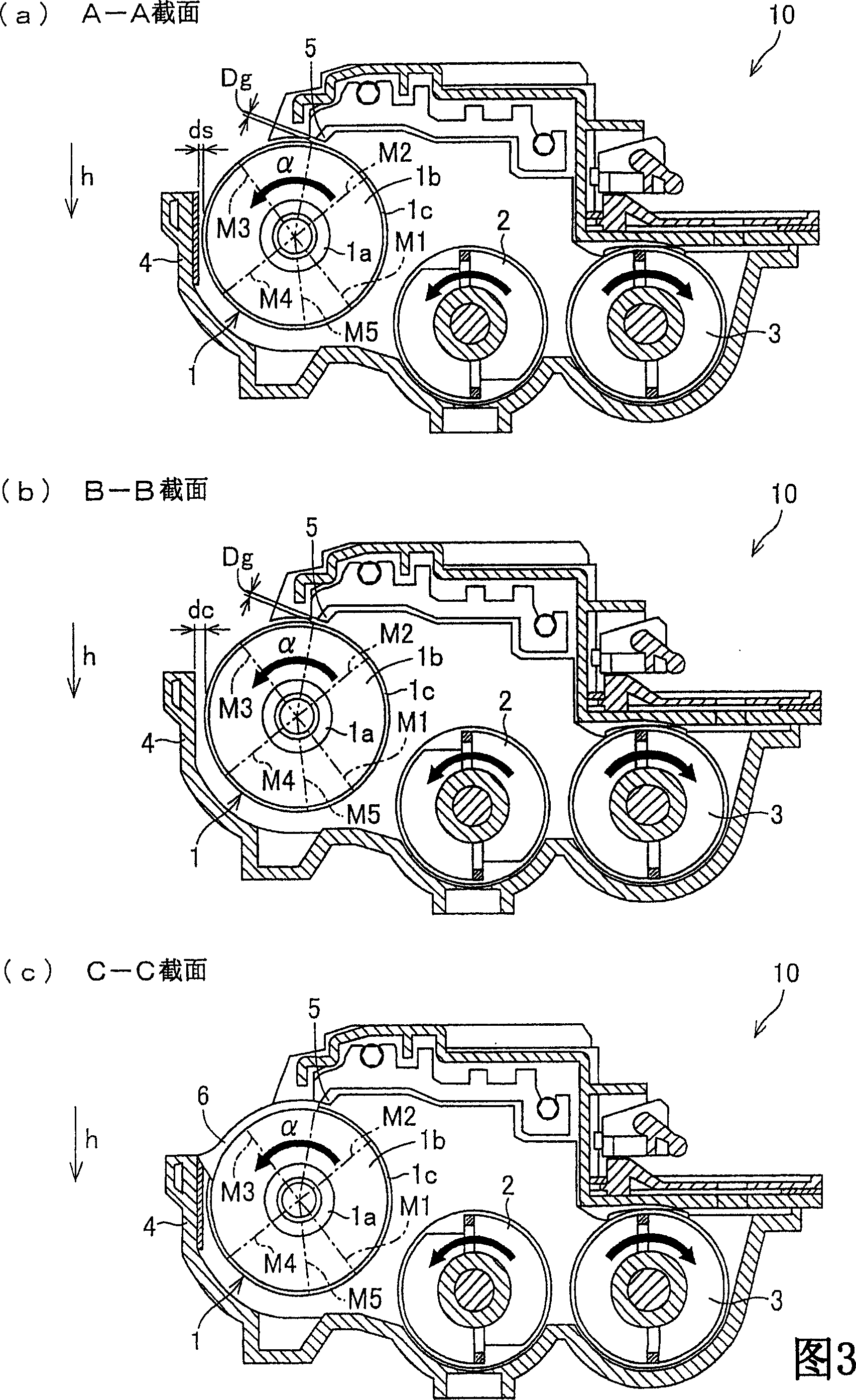 Developing device and image forming apparatus provided with same