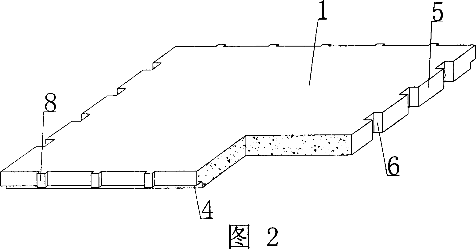 Steel reinforced concrete precast slab