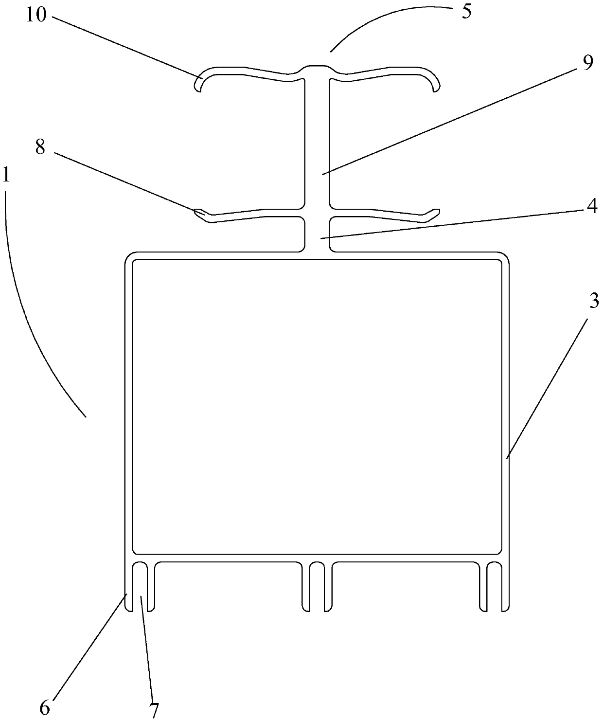 Broken bridge mounting keel