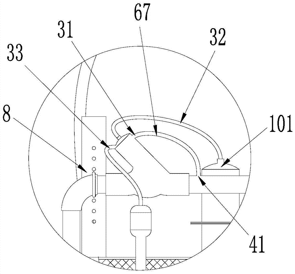 A sewage collection and automatic discharge well