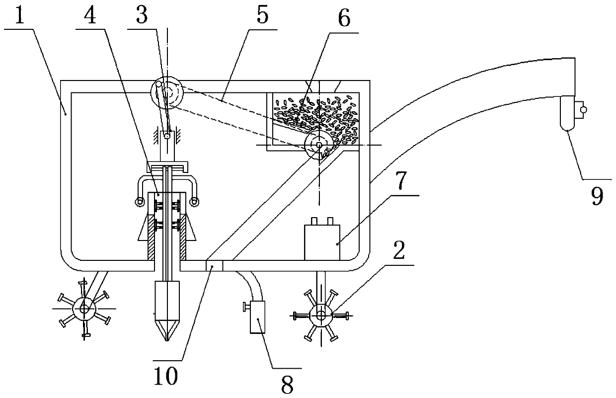 Hole-digging planter for assisting agricultural planting