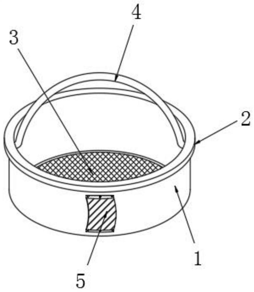 Glass net for making tea and preparation method