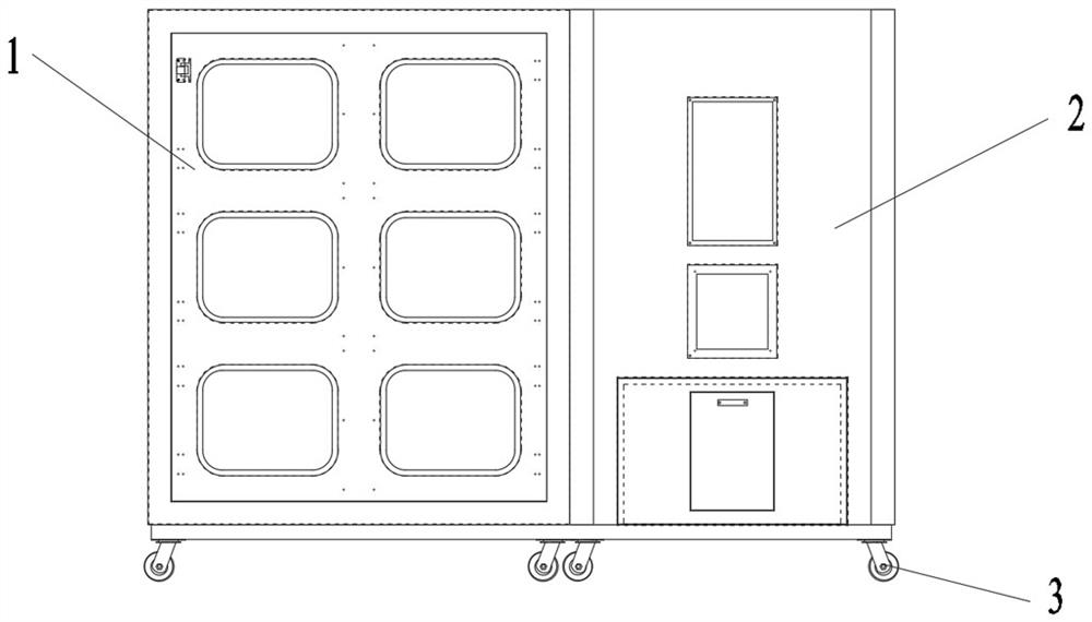 Multifunctional detection cabin system for green decoration and test method thereof