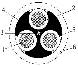 Dragging-resistant grinding-resistant mobile cable