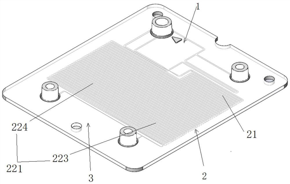 PCR amplification mechanism for a dPCR integrated microfluidic chip