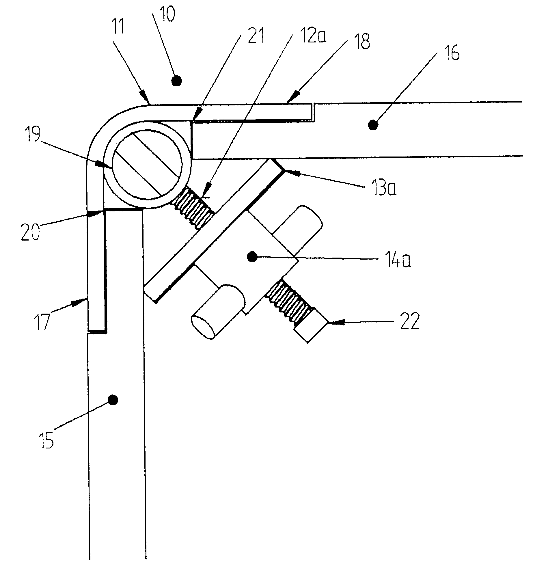 Clamping device for formwork panels