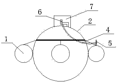 Underwater drilling fast blockage air bag and blockage method thereof