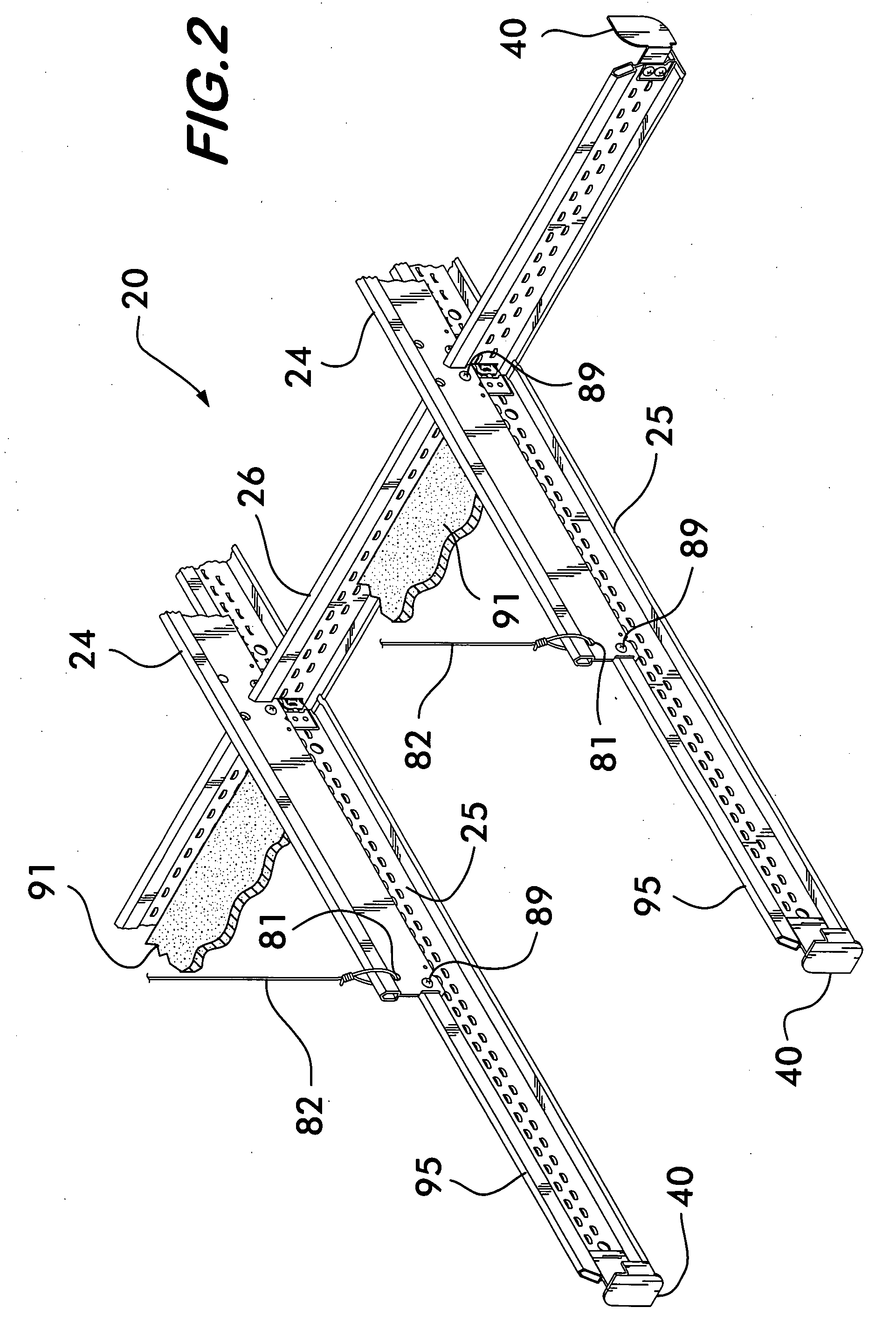 Suspended ceiling segment