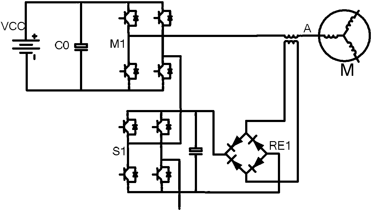 Control system and control method of permanent magnet synchronous motor of series-connected cascade-type multi-level converter