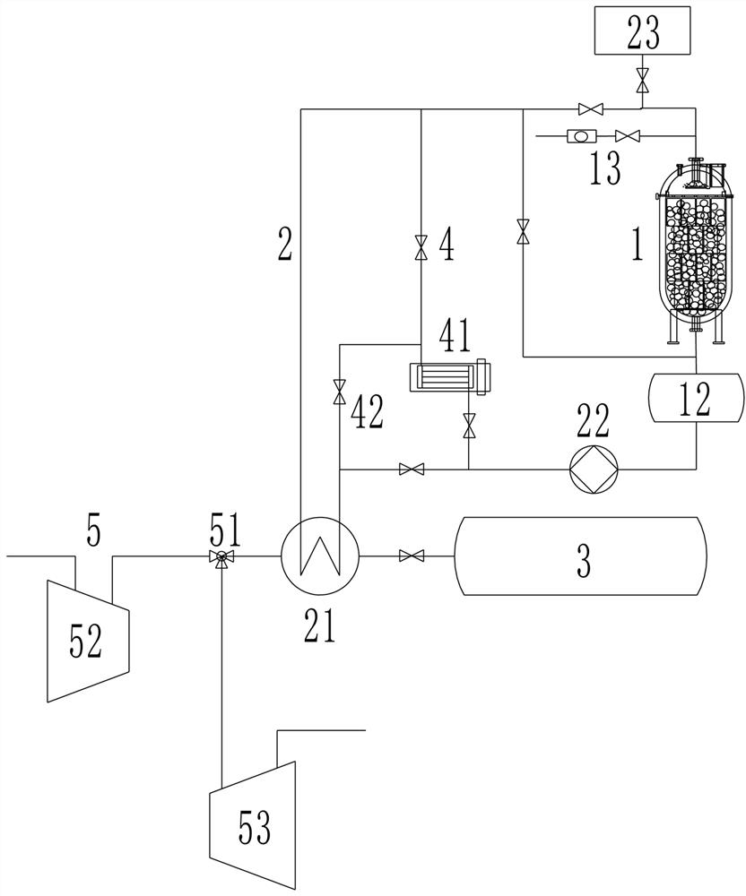 Combined heat-accumulating compact compressed air energy storage system and method