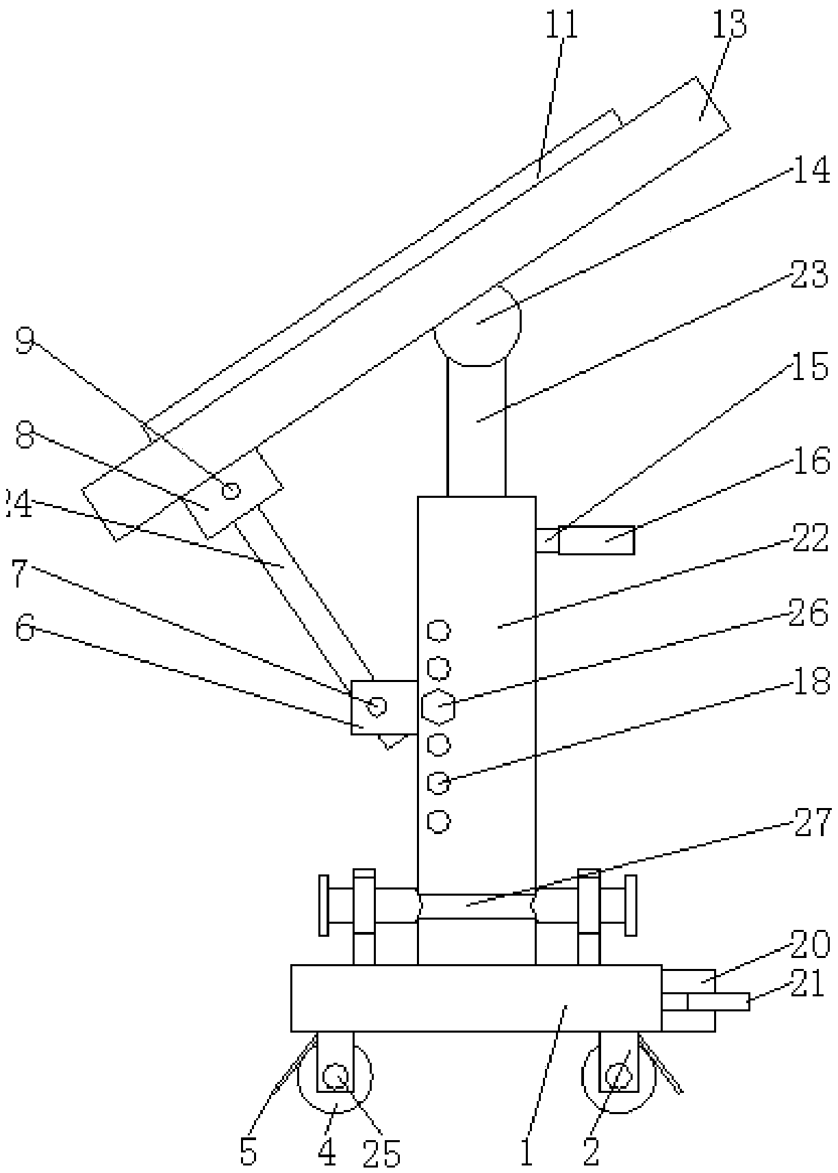 Environment-friendly solar panel placing device