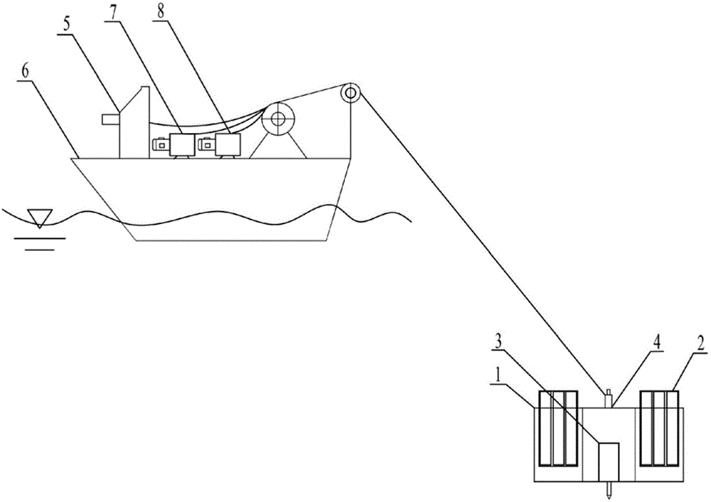 Original-space detector and detection method for beach shallow sea sediment strength