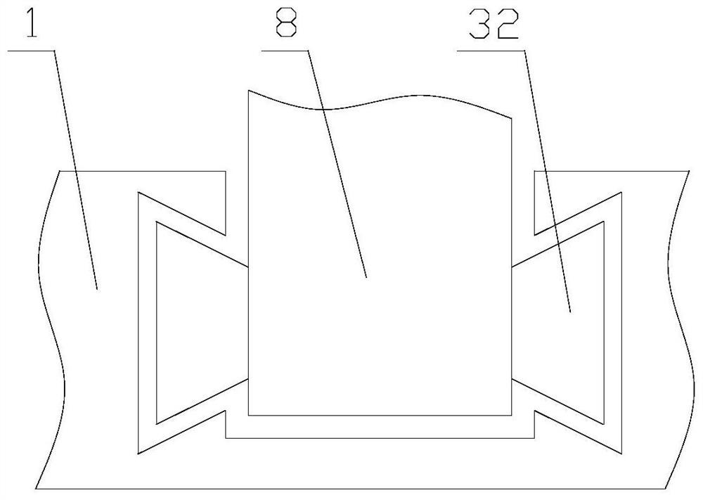 Alloy plate perforating device convenient to clean