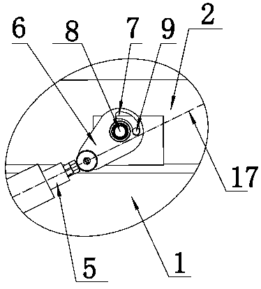 Turnover device and vehicle manufactured by adopting turnover device