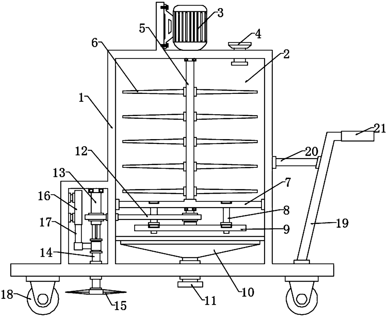 Garden lawn trimming and fertilizing integrated device