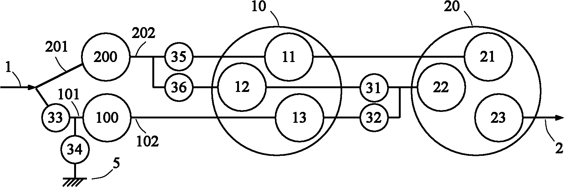 Multistage transmission