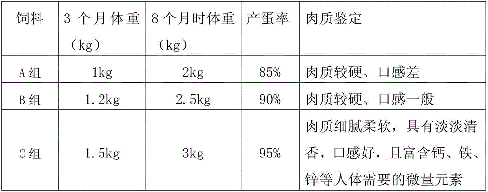 Duck feed and preparation method thereof