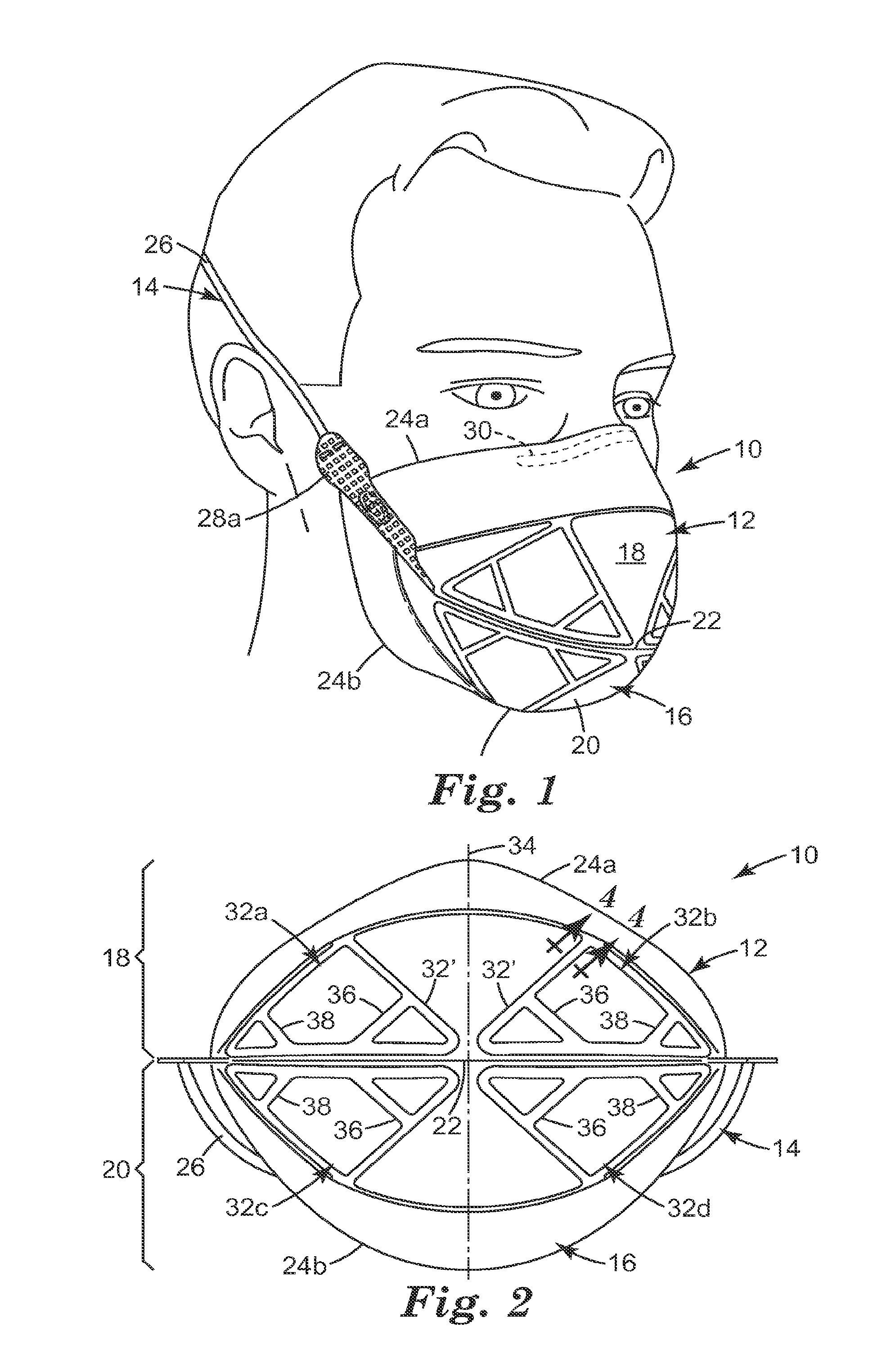 Flat-fold filtering face-piece respirator having structural weld pattern