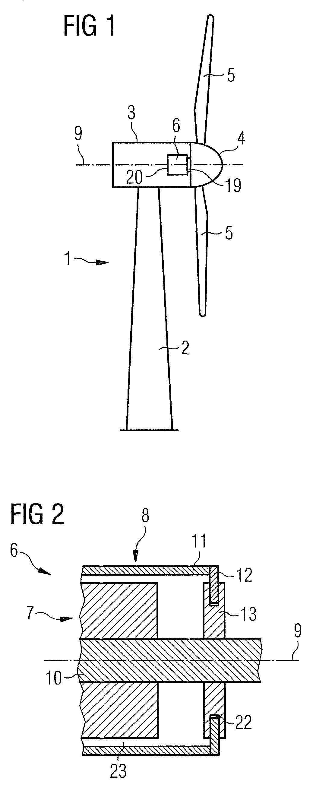 Brake system for a wind turbine with integrated rotor lock generator and wind turbine