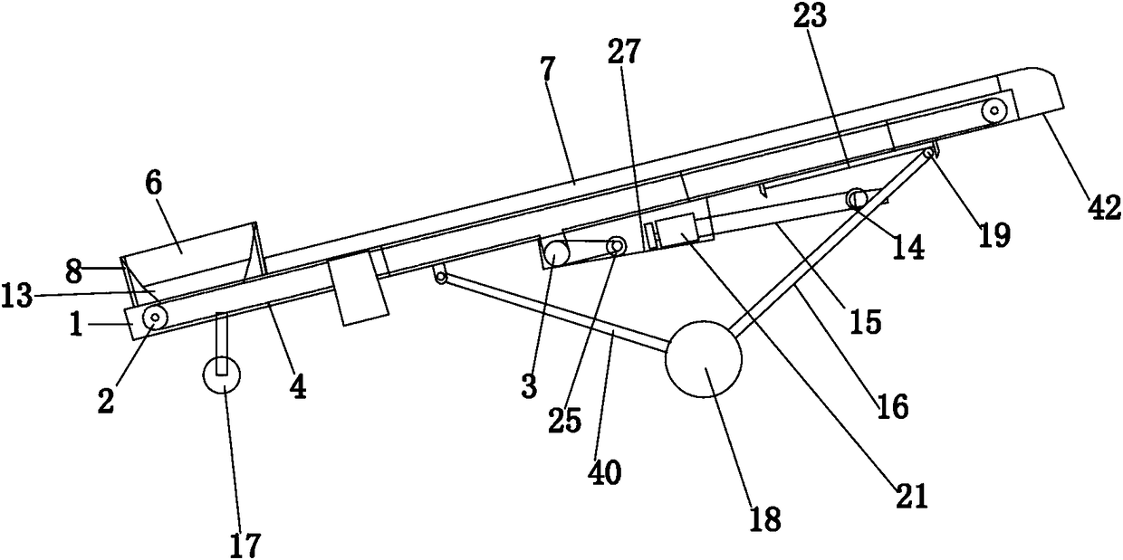 High-efficiency grain conveying system