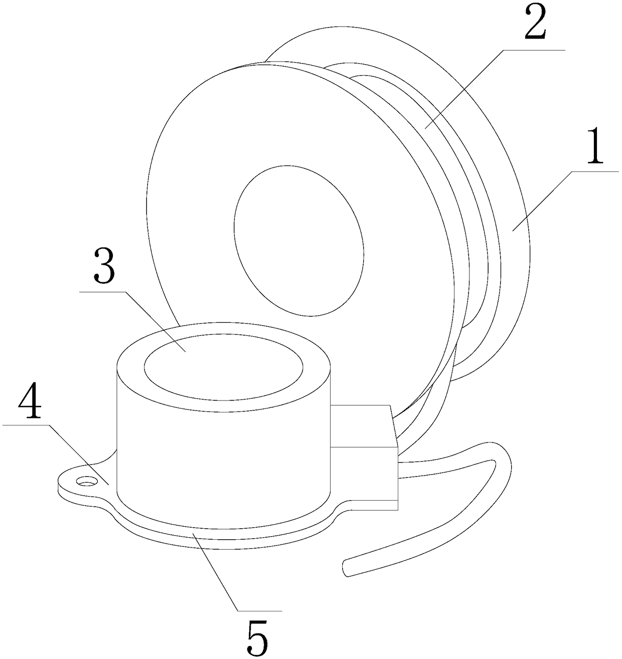 Escape device for slowly descending